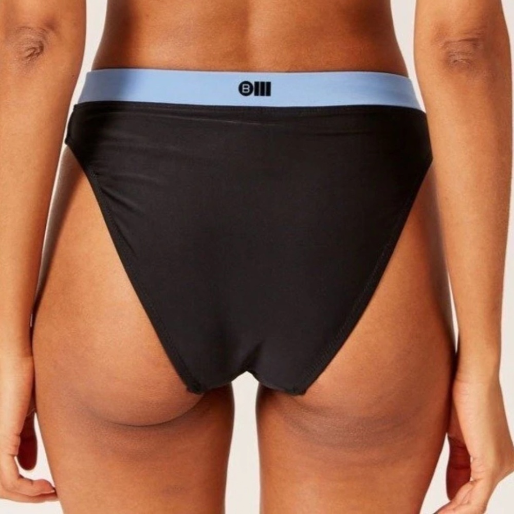 NWT Bandier x Solid & Striped The Candace Bikini Bottom in Black Size Medium